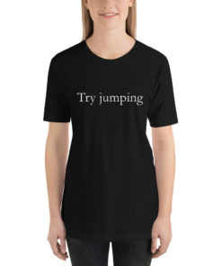 Alternative view of Try Jumping Elden Ring - Short-sleeve unisex t-shirt